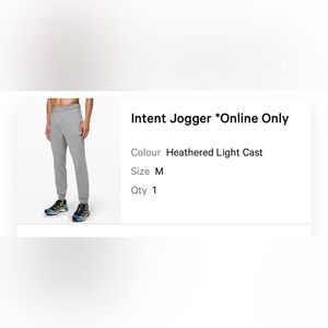 Lululemon intent jogger men’s medium